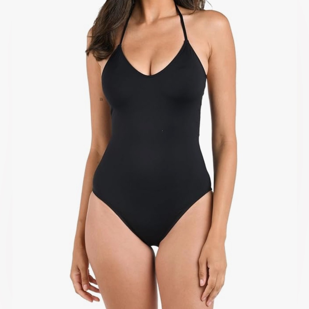 La Blanca Standard Island Scoop Front Lingerie Mio One Piece Swimsuit Womens 14